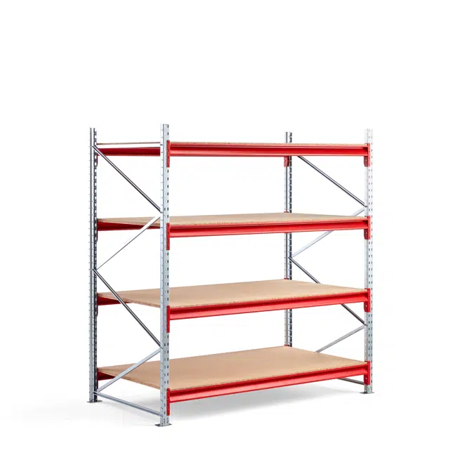 Widespan shelving TOUGH 1800x2000x1000mm Wooden shelves