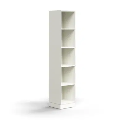 Bookcase QBUS, 4 shelves, base frame, 2020x400x400 mm için görüntü