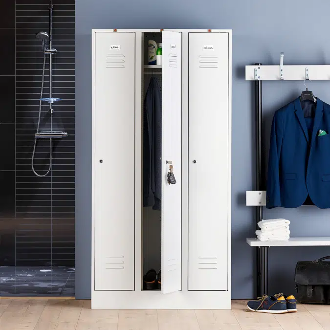 Clothing locker CAMPUS 3 doors 1800x900x500mm