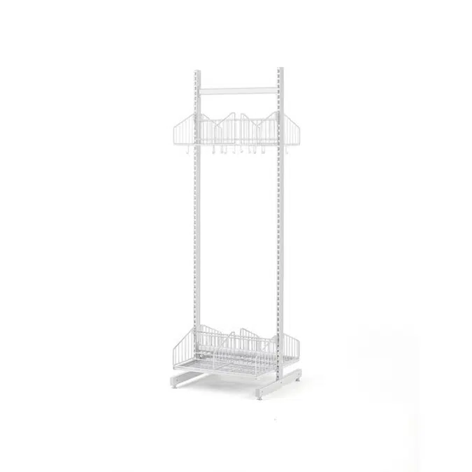 Floor standing cloakroom unit TRÅD basic unit 600x2000mm