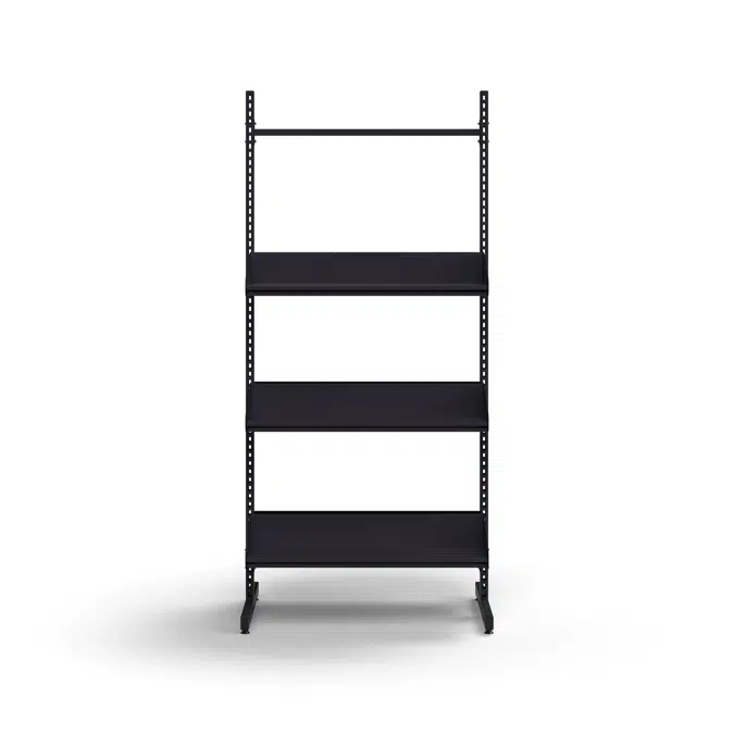 Cloakroom unit ENTRY, basic floor unit, 6 shoe shelves, 1800x600x600 mm