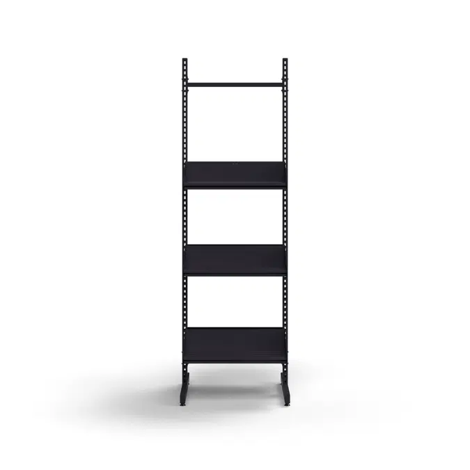 Cloakroom unit ENTRY, basic floor unit, 6 shoe shelves, 1800x600x600 mm
