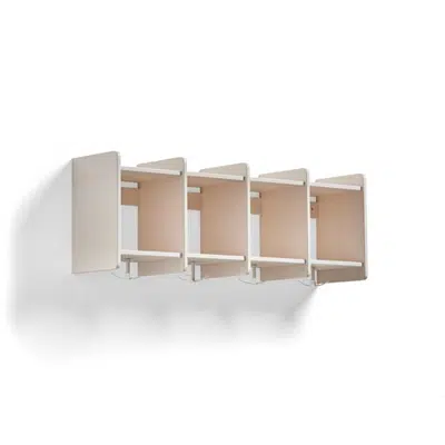 Wall mounted storage EBBA 4 section