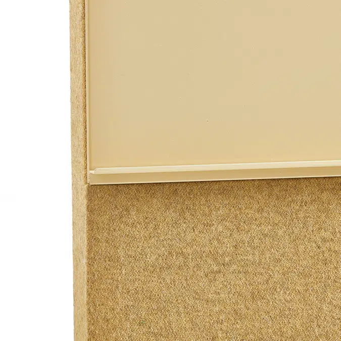 Mobile glass board MARY with acoustic panel
