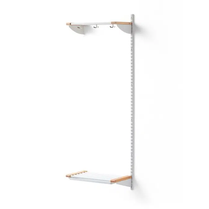 Cloakroom JEPPE with hat shelf add-on unit 1790x600x310mm