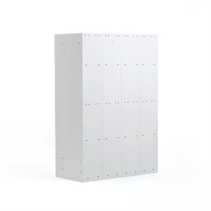 Clothing Locker Classic 300mm Flat Roof 4 Sections