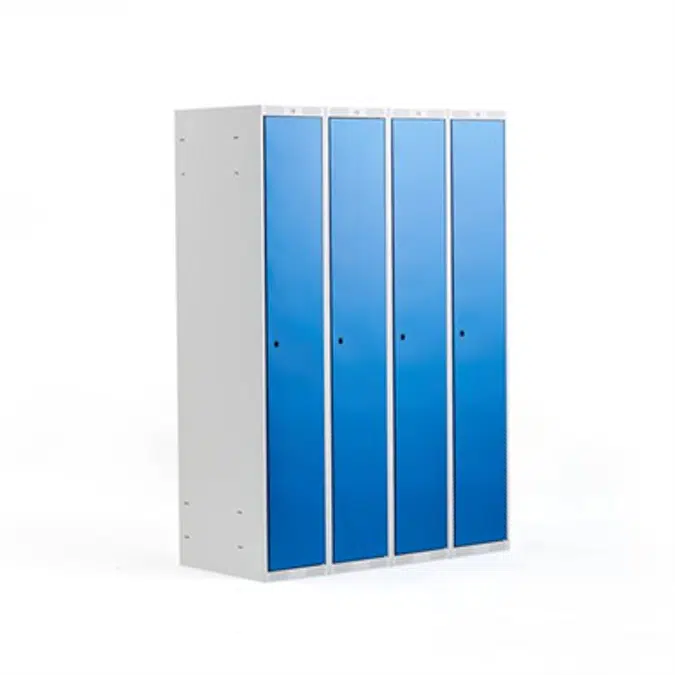 Clothing Locker Classic 300mm Flat Roof 4 Sections