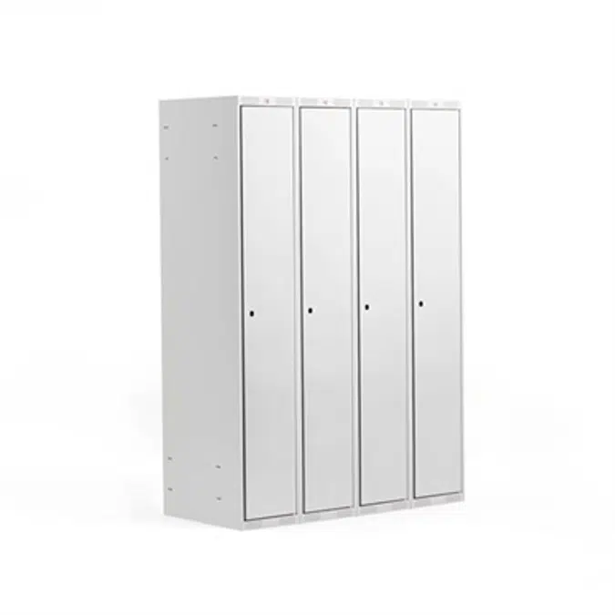 Clothing Locker Classic 300mm Flat Roof 4 Sections