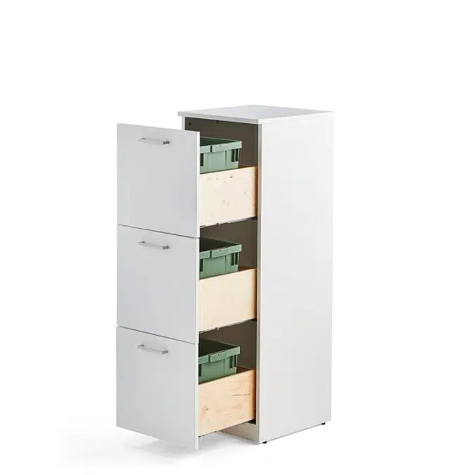 Waste sorting unit FAHRENHEIT 3 drawers
