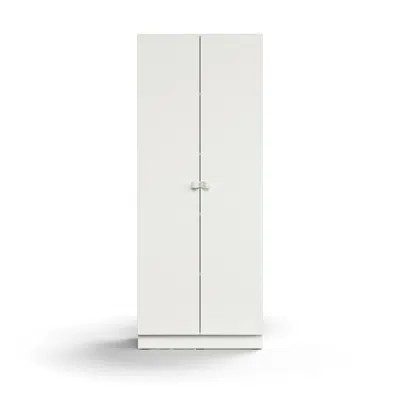 Cabinet QBUS, 4 shelves, base frame, handles, 2020x800x420 mm