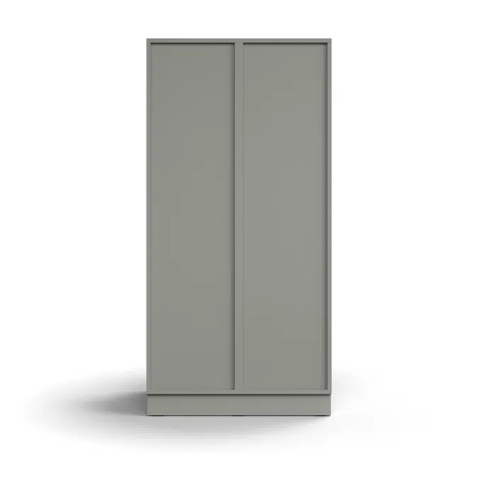 Compartment locker QBUS, 6 comps, base frame, 1636x800x570 mm