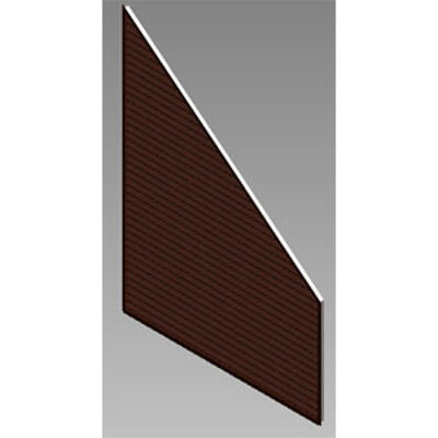 Image pour ELT: Stationary Louvers, Triangular And Trapezoidal Shapes, Extruded Aluminum, Shape - D