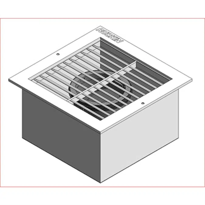 ABD-SEA Automatic Balancing Damper with Exhaust - Supply Grille