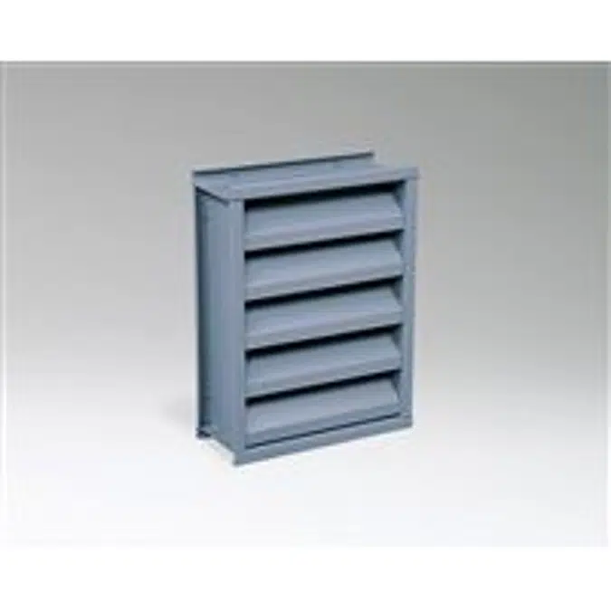 Ruskin Steel Stationary Sightproof Louver L26