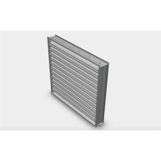 ELBD375E Automatic Exhaust Dual Combination Aluminum Louver