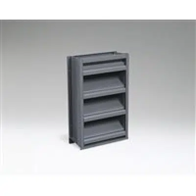 Image for Ruskin Aluminum Stationary Drainable Louver ELF6375DX