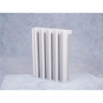 Image for Ruskin Extruded Aluminum Vertical Chevron Sightproof Screen EV538