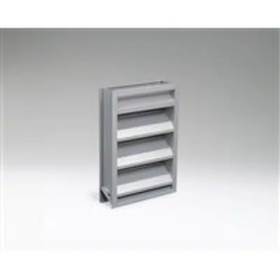 Image for Ruskin Aluminum Stationary Drainable Louver ELF375XH