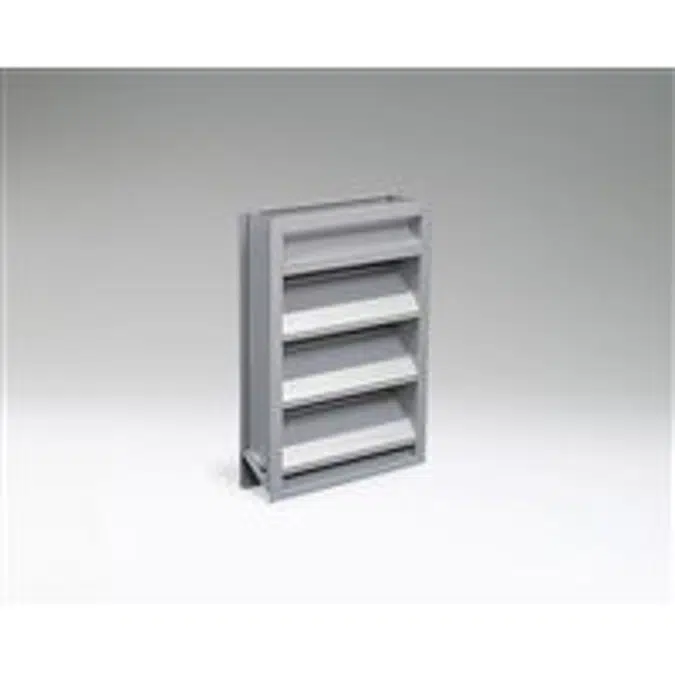 Ruskin Aluminum Stationary Drainable Louver ELF375XH