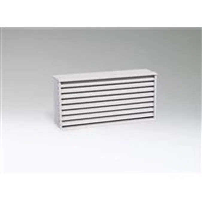 Ruskin Aluminum Stationary Brick Vent Louver BV100