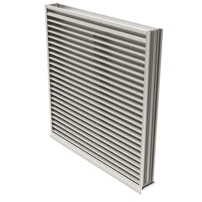 Ruskin Wind-Driven Rain Resistant Extruded Aluminum Louver EME620DD için görüntü