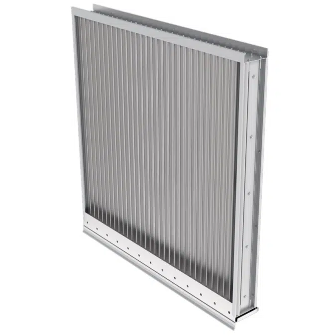 Wind Driven Rain Resistant Stationary Louver Miami Dade EME5625MDE