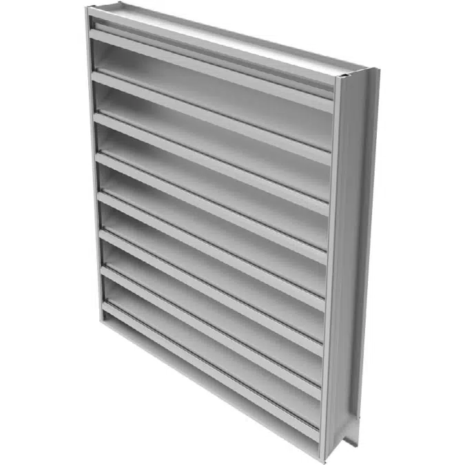 Ruskin Miami-Dade County Approved Stationary Drainable Hurricane Louver ELF6375DXD