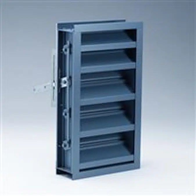 Ruskin Extruded Aluminum - Drainable Combination Louver ELC445D
