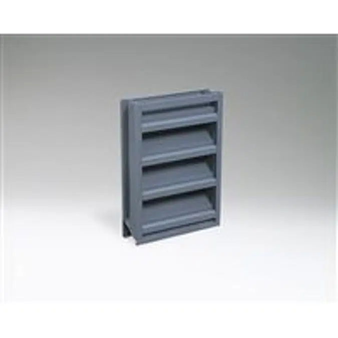 Ruskin Aluminum Stationary Drainable Louver ELF375DXH