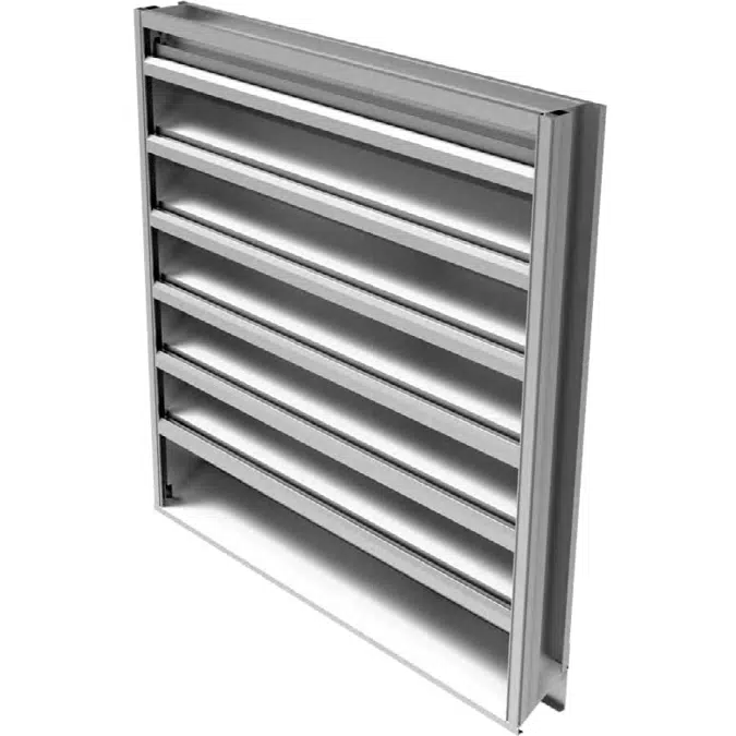 Ruskin ELF375DXD Extruded Aluminum Hurricane Louver