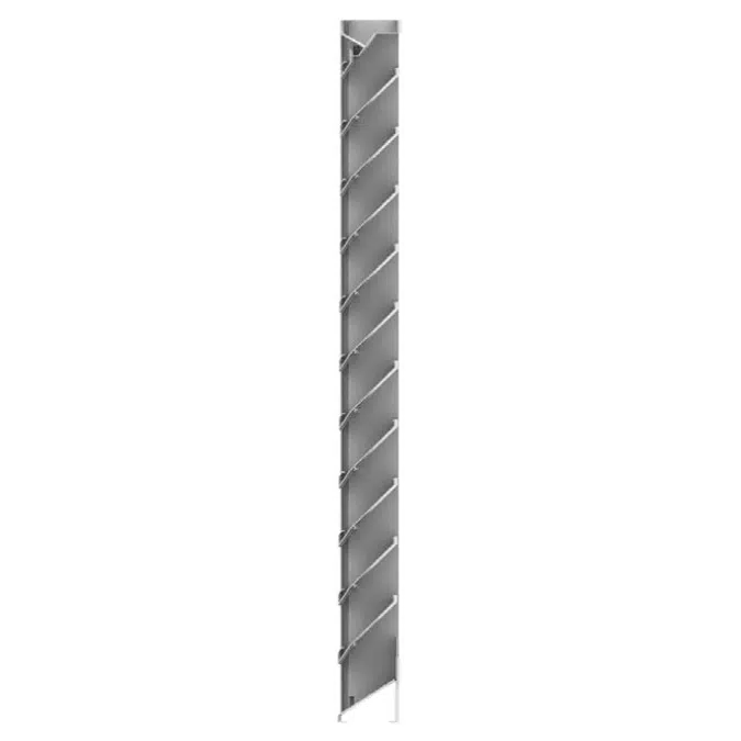 Ruskin Aluminum Stationary Drainable Louver ELF445DX