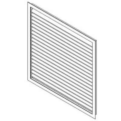 Image for Ruskin Aluminum Stationary Louver ELF811SH