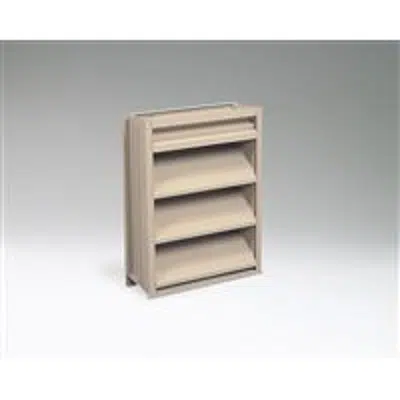 Image for Ruskin Aluminum Stationary Drainable Louver ELF6375XH