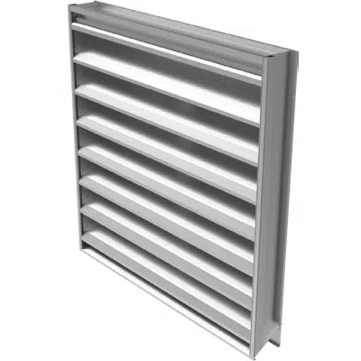 Ruskin Aluminum Stationary Drainable Louver ELF6375XH 이미지