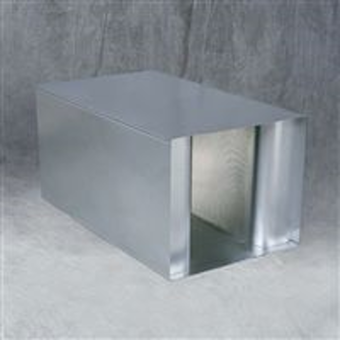 BIM objects - Free download! LLF60 Straight Rectangular Silencer ...