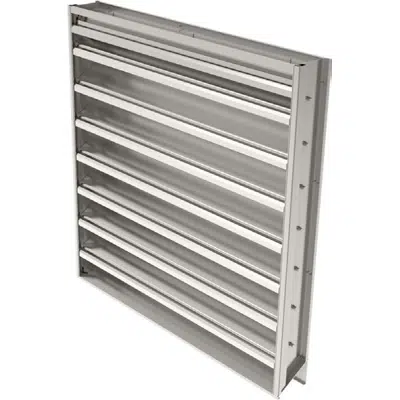 afbeelding voor Ruskin Drainable Adjustable Warehouse Louver Extruded Aluminum ELM6DW