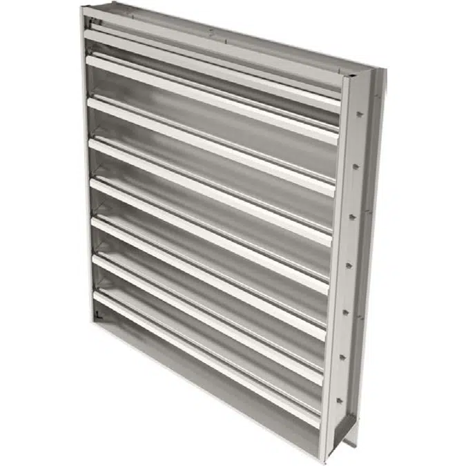 Ruskin Drainable Adjustable Warehouse Louver Extruded Aluminum ELM6DW