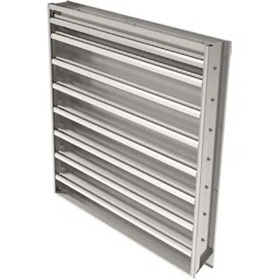 Image for Ruskin Drainable Adjustable Warehouse Louver Extruded Aluminum ELM6DW