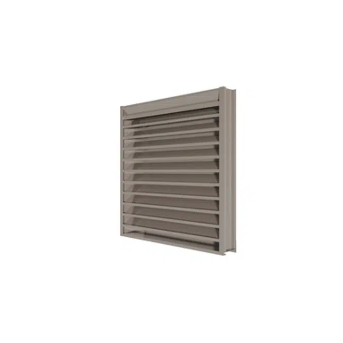 Aluminum Drainable Stationary Louvers ELF6350DMP