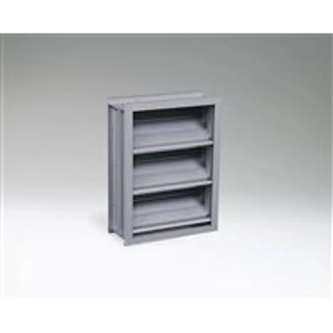 Ruskin Aluminum Stationary Drainable Louver ELF6811DD