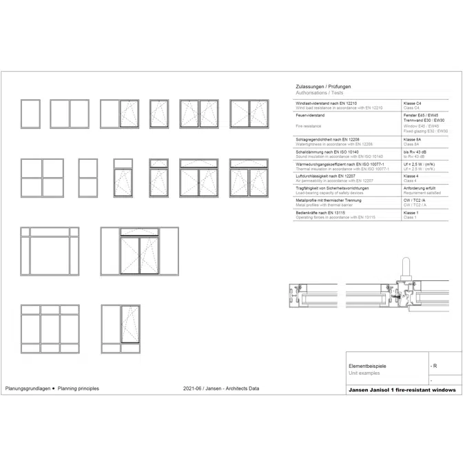 JANSEN Janisol 1 fire protection window