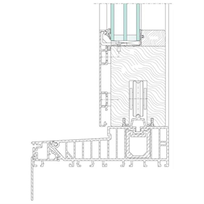 Jansen CONNEX slide lift-and-slide door