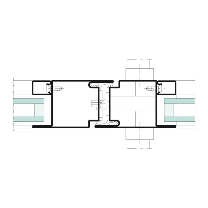 Economy 50 door - double leaf - outward opening