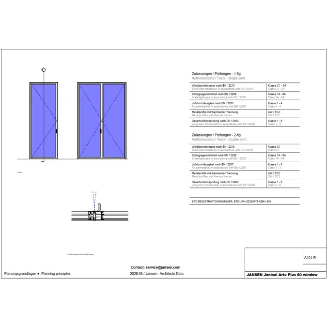 JANSEN Janisol Arte Plus 60 window
