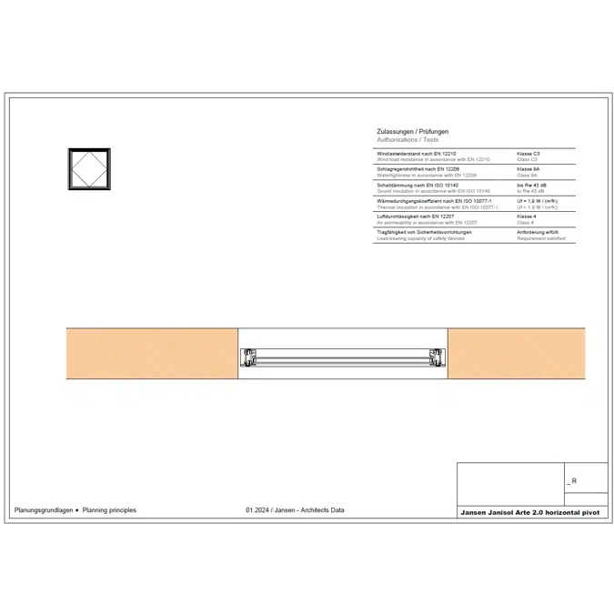 Jansen Janisol Arte 2.0 Schwingflügelfenster