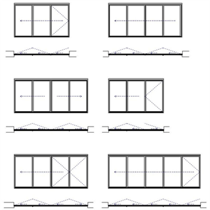 Folding Wall Janisol, Unit examples