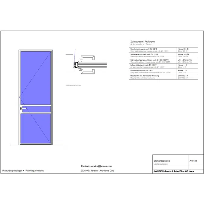 JANSEN Janisol Arte Plus 60 door