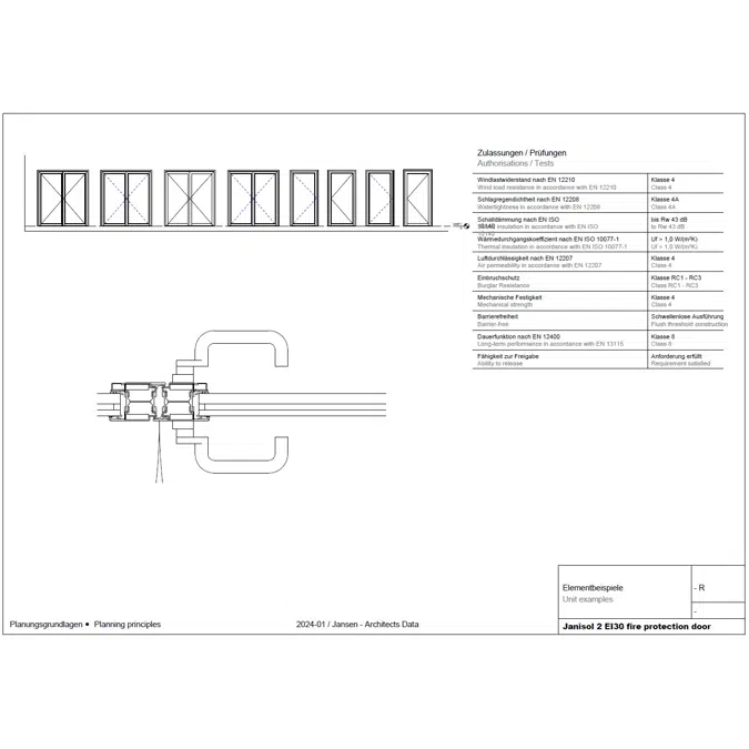 JANSEN Janisol 2 EI30 fire protection door