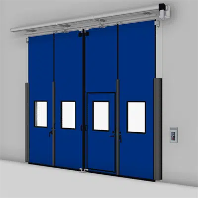 ASSA ABLOY FD2250P Folding Door (2+2) Electrical DLW 2600-5000mm, DLH 2000-6000mm için görüntü