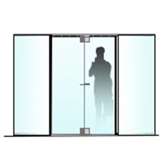 ASSA ABLOY RD300 3W Compact Glass Revolving Door Glass